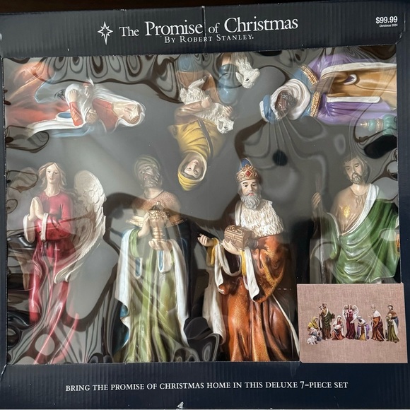 robert Stanley Other - Nativity Scene The Promise of Christmas by Robert Stanley Deluxe 7 Piece Set new